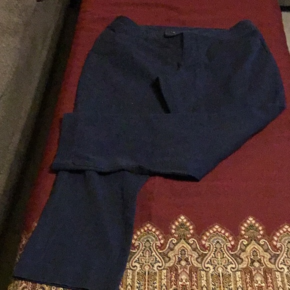 Chaps navy blue size 12P with 4 pockets work pants - Picture 2 of 3